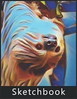 Independently Published Sloth Sketchbook: Large Blank White Pages For Painting, Drawing, Writing, Sketching And Doodling, 120 Pages, 8.5" X 11". Practice How To Draw Workbook, Gifts For Sloth Lovers. ürün görseli 1