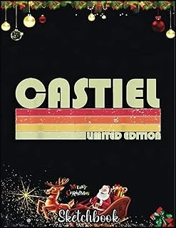 Christmas Sketch Book: Castiel Gift Name Personalized Funny Birthday, 120 Pages Help You Your Ideas Size 8.5 X 11 Inches Sketchbook ürün görseli 1
