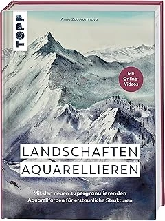 Landschaften Aquarellieren: Mit Den Neuen Supergranulierenden Aquarellfarben Für Erstaunliche Strukturen ürün görseli 1