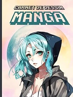 Carnet De Dessin Manga: Cahier De Dessin Manga Et Anime Feuille Blanche Avec Couverture Rigide – Sketchbook Pour Créer Tes Propres Planches De Bd De ... Sont Fans De Manga Et Anime (French Edition) ürün görseli 1