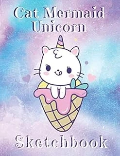 Cat Mermaid Unicorn Sketchbook: Perfect Gift For Anyone Who Loves Unicorns ürün görseli 1