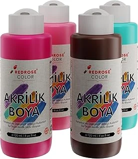 Red Tamamlayıcı Renkler Akrilik Boya 4'Lü Set 4X120 Ml ürün görseli 1