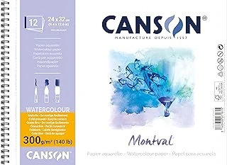 Canson Montval Eskiz Resim Defteri, Spiralli, 12 Sayfa, 24X32, 300G ürün görseli 1