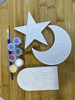 Ay Yıldız Cami Taş Boyama Seti – 3 Lü | Çocuklar İçin Eğitici Manevi Aktivite ürün görseli 1