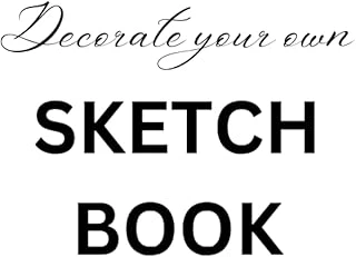 Decorate Your Own Sketch Book: Notebook For Drawing, Writing, Painting, Sketching And Doodling, 120 Blank Pages, 8.5"X11" Large Format ürün görseli 1
