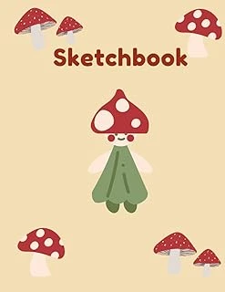 Mushroom Sketchbook: Sketchbook For Artist Drawing Blank Paper: Size 8.5X11, 110 Page, Sketchbook For Drawing And Sketching, Drawing Or Painting ürün görseli 1