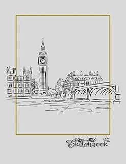 Sketchbook: River Scene, Large 8.5" X 11", 110 Pages, Perfect For Everyone, Crayons, Pencils, Drawing And Sketching ürün görseli 1