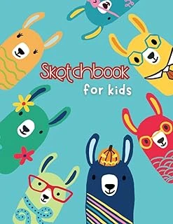 Sketchbook For Kids: Sketchbook Notebook For Drawing, Doodling Or Sketching For Kids, Llama Notebook For Doodling ürün görseli 1