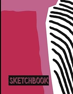Sketch Book For Girls/Teens/Women: Cute, Unique Red Abstract Background! Large Blank Sketchbook For Girls/Teens/Women, Notebook Or Journal For: ... 110 Blank Pages, 8.5X11, Drawing Sketchbook ürün görseli 1