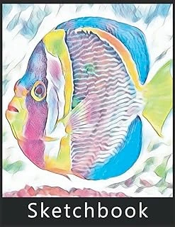 Sketchbook Fish: Best Large Blank White Pages For Painting, Drawing, Writing, Sketching And Doodling, 120 Pages, 8.5" X 11". Practice How To Draw Workbook, Gifts For Fish Lovers. ürün görseli 1
