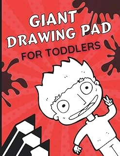 Giant Drawing Pad For Toddlers: Hours Of Fun At A Very Affordable Price, Remember Your Children'S Drawings! Large Blank Coloring Book 180 Pages ürün görseli 1