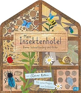 Mein Insektenhotel - Biene, Schmetterling Und Käfer: Mit Vielen Klappen Zum Entdecken Für Ab 3 Jahren (Die Mein Naturbuch-Reihe, Band 2) ürün görseli 1