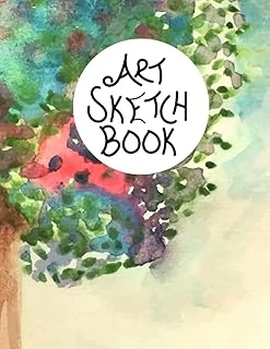 Independently Published Sketch Book: Hand Painted Watercolor Tree Cover ürün görseli 1