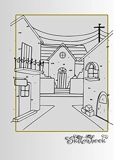 Sketchbook: City Street Scene, Large 8.5" X 11", 110 Pages, Perfect For Everyone, Crayons, Pencils, Drawing And Sketching ürün görseli 1