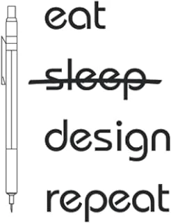 Eat Sleep Repeat: Sketchbook, 120 Pages With Grid Graph Paper, Great For Architects, Designers, Artists And Engineers, White Cover ürün görseli 1