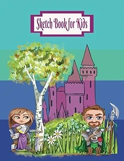 Sketch Book For Kids With Castle On Cover: 8.5 X 11 In. Large Sketch Book For Doodling And Drawing, 120-Pages Of Blank Paper ürün görseli 1