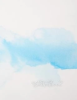 Sketchbook: Water Colour Pattern Affect Background, Large 8.5" X 11", 110 Pages, Perfect For Everyone, Crayons, Pencils, Drawing And Sketching ürün görseli 1