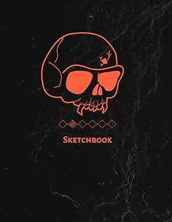 Sketchbook Goth Minimalist, Blank Book For Drawing, High School, Class, Black Edition ürün görseli 1