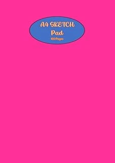 A4 Sketch Pad: A4 Size 8.27 X 11.69 Inches White Paper Drawing Book, Sketchbook, 100 Pages, 90 Gsm , Ideal For Drawing, And Craft, Colour Pink ürün görseli 1