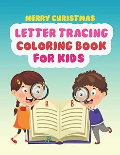Independently Published Merry Christmas Alphabet Letter Tracing Coloring And Dot To Dot Book: Very Clear And Very Simple Activity Letter Tracing Book Pages In Which Your Will Color Easily. ürün görseli 1