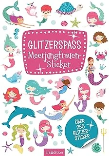 Metallic- Und Glitzerspaß: Glitzerspaß Meerjungfrauen-Sticker: Über 250 Glitzersticker ürün görseli 1
