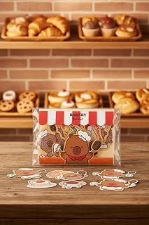 Miniso Pişirme Serisi Mimibara Temalı Sticker Seti Renkli Süsleme Çıkartmaları, 2025066810101 ürün görseli 1