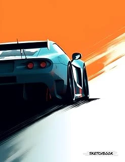 Independently Published Racecar Sketchbook For Kids: 100 White Pages, 8.5" X 11" ürün görseli 1