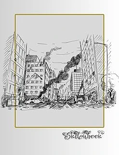 Sketchbook: City Scene, Large 8.5" X 11", 110 Pages, Perfect For Everyone, Crayons, Pencils, Drawing And Sketching ürün görseli 1