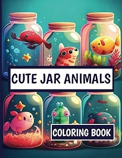 Independently Published Cute Jar Animals Coloring Book 8.5X11, 100 Pages - Perfect For Kids And Adults: Subtitle: Relax And Unleash Your Creativity With Adorable Animal ... For Animal Lovers And Colo ürün görseli 1