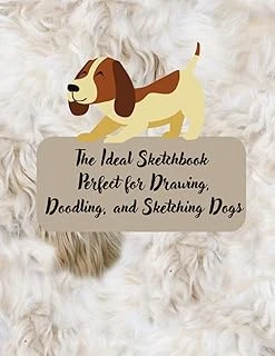 The Ideal Sketchbook Perfect For Drawing, Doodling, And Sketching Dogs: 8.5X11 Inch 44.48X28.57 Cm Pattern Designe In Matte Cover ürün görseli 1