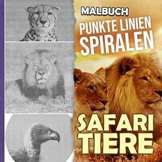 Independently Published Safari Tiere Punkte Linien Spiralen Malbuch: Discover The Universe Of Animals With 30 High-Quality Pictures Inside | Valentine'S Gifts | Birthday Gifts | Stress Relief Gifts ( ürün görseli 1