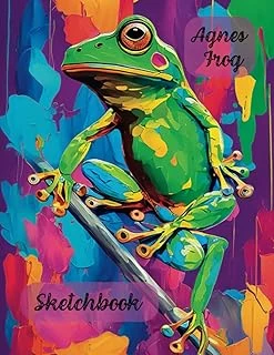 Sketchbook: Agnes Frog Notebook For Kids | Sketch Pad For Drawing, Doodling, Writing Or Sketching | Sketch Book For Beginners | Drawing Book For Girls ... | | Large Blank | 8.5X11 | 100+ Blank Pages ürün görseli 1