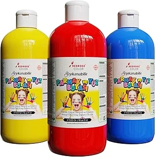 Kırmızı-Mavi-Sarı Parmak Boyası 3'Lü Set 3X500Gr ürün görseli 1