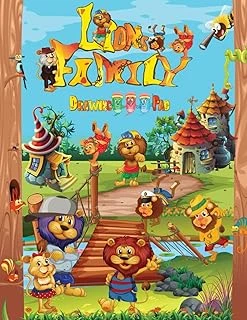 Lions - Drawing Pad: A 4 Drawing Pad/Sketchpad For Kids From The “ Lions “ Coloring Book (Coloring Books For Kids With Samples) ürün görseli 1