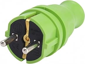 Kauçuk Erkek Düz Fiş Yeşil Renk Dayanıklı Elektrik Fişi Güçlü Kablo Bağlantısı Priz Uyumlu ürün görseli 1