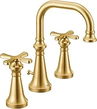Moen Ts44103Bg Colinet Geleneksel İki Yaygın Yüksek Ark Banyo Bataryası Çapraz Kolları Vana Gerekli, Fırçalanmış Altın ürün görseli 1