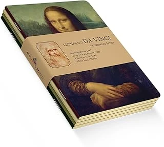 Retronote Da Vinci 4'Lü Defter Seti, Renaissance Series, Çizgisiz, 48 Sayfa, 10.5X14Cm ürün görseli 1