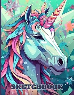 Sketchbook: Drawing Notebook With Unicorn: (Size 8.5 X 11) Drawing Book (Sketchbook For Kids) ürün görseli 1