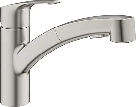Grohe 30306Dc1 Eurosmart Çift Püskürtme Pull-Out Mutfak Bataryası Püskürtücülü Supersteel (Paslanmaz Çelik) ürün görseli 1