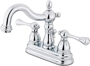 Brass Ks1601Bl Heritage Merkez Seti Pirinç Açılır Lavabo Bataryası, Krom ürün görseli 1