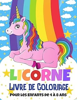 Licorne Livre De Coloriage Pour Les Enfants De 4 À 8 Ans (French Edition) ürün görseli 1