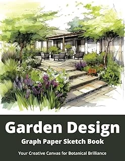 Independently Published Garden Design: Graph Paper Sketch Book, 100 Pages. Ideal For Anyone Interested In Creating Their Own Space. ürün görseli 1