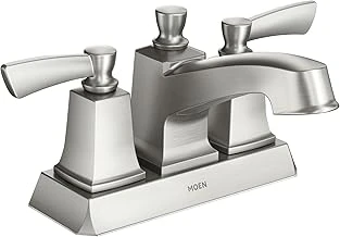 Moen Ws84922Srn Conway İki Kollu Düşük Ark Banyo Musluğu, Nokta Dayanıklı Fırçalanmış Nikel ürün görseli 1