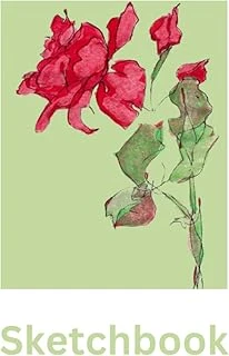 Floral Sketchbook - Rose: Sketchbook With A On The Cover, 120 Blank Pages To Draw On. Ideal For Children And Adults ürün görseli 1