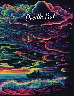Doodle, Drawing, Coloring, Writing, Note, Scribbling Journal And Sketch Pad Book: Ideal For Ideas, Poetry, Stories, Storyboard, Comics, Recipes. 124 ... With Your Creativity. For Kids And Adults ürün görseli 1