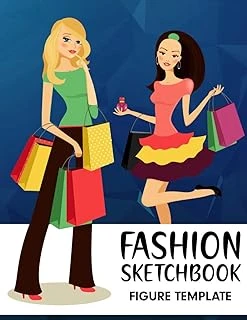 Sketchbook Figure Template: Make It Real Blooming Creativity Figure Templates Sketchbook For Girls ürün görseli 1