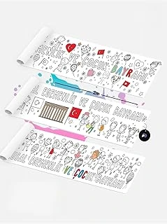 23 Nisan Çocuk Bayramı Eğitici Dev Boyama Kağıdı Seti ürün görseli 1