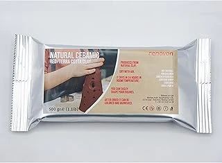 Seramik Ki̇l Hamuru, Kirmizi Terra/Cotta 500 Gr Fırınlamaya Gerek Olmayan Güzel Sanatlar Figür Heykel Modelleme Oyun Montessori Sınıfları Için Toksik Olmayan Doğal Kil ürün görseli 1