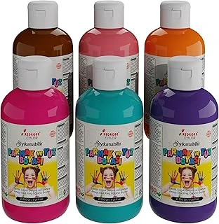 Red Tamamlayıcı Renkler Parmak Boyası 6'Lı Set 6X250 Gr ürün görseli 1