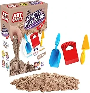 3690 Aksesuarlı Naturel Kinetik Oyun Kumu, 3+ Yaş, 1000 Gr, Kahverengi ürün görseli 1